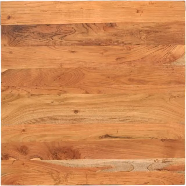 Berkfield Home Square Solid Wood Acacia Table Top, Brown, W: 80 cm, D: 80 cm, H: 3.8 cm – 1