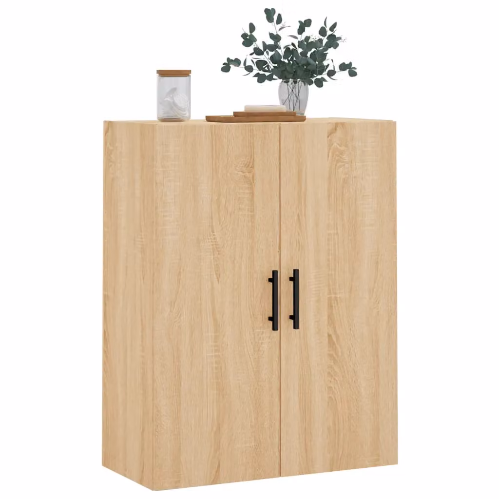 Berkfield Home Wall Mounted Sonoma Oak Cabinet in Brown, W/D/H: 69.5 x 34 x 90 cm – 2