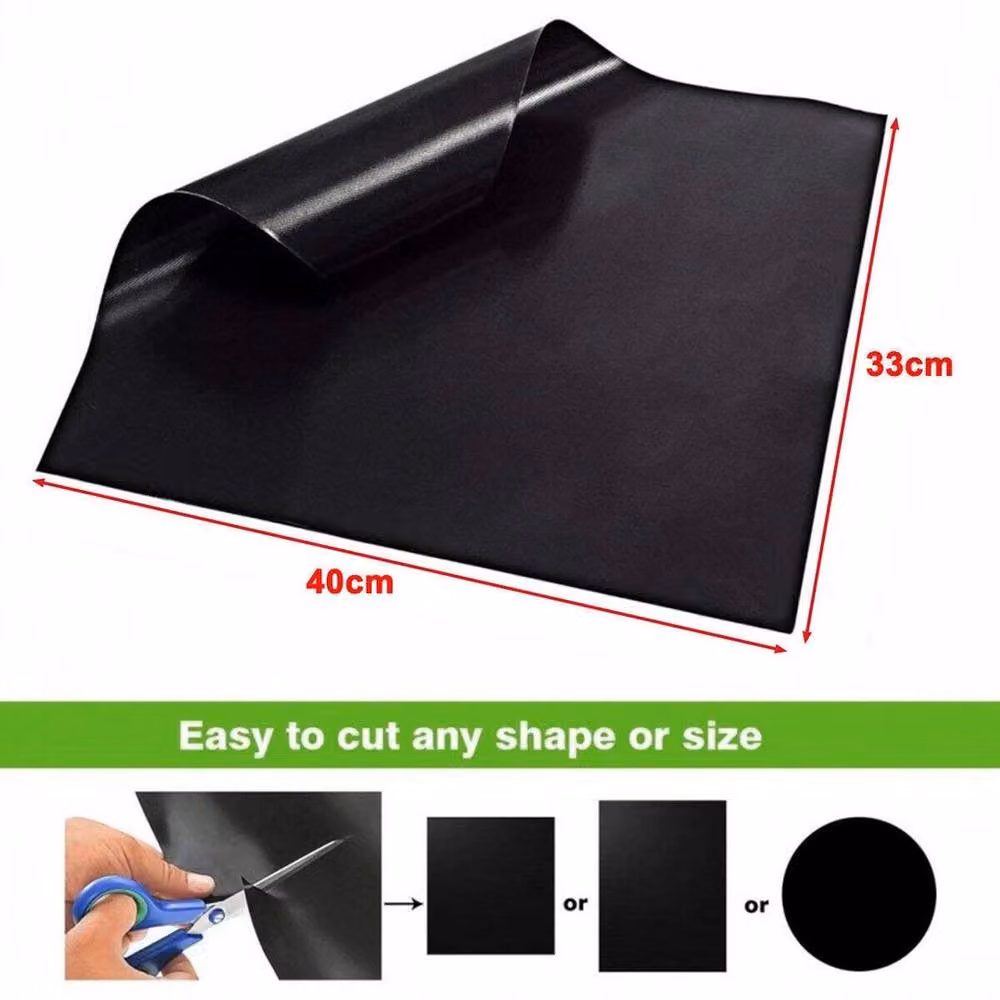 PAWNORA Non-stick BBQ Grill Mat and Oven Liners, Black, Pack of 5 – 4