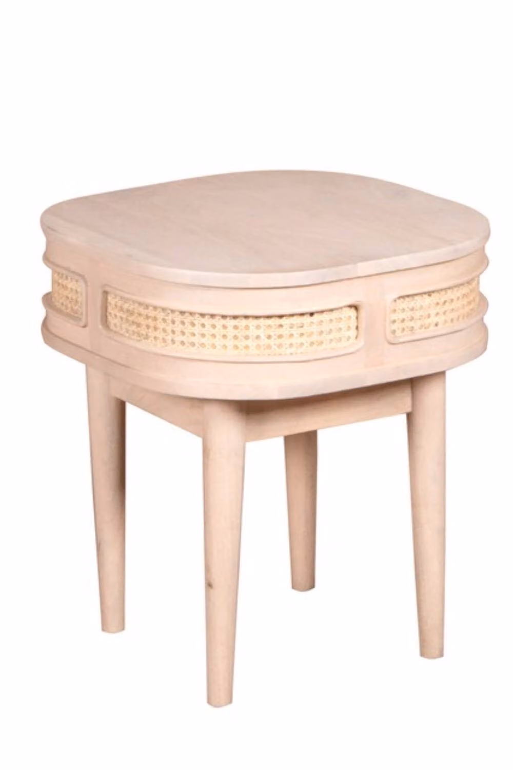 IH Design Tickhill Coastal Natural Wood Bedside Table in Brown, W/D/H: 50 x 50 x 55 cm – 2