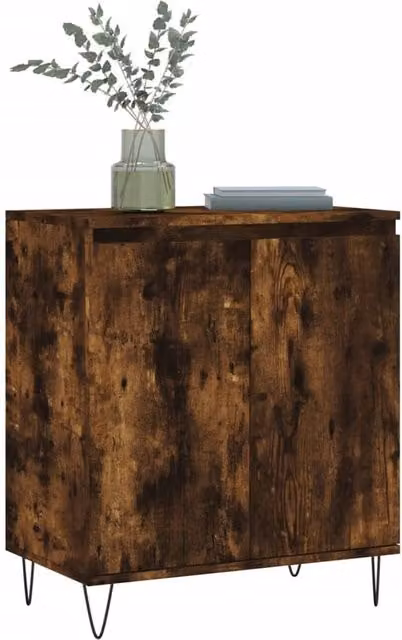 Berkfield Home Smoked Oak Sideboard in Brown, W/D/H: 60 x 35 x 70 cm – 1