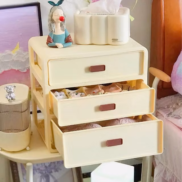 Lifeideas Multi-tier Underwear Storage Drawer Box, Yellow, Width: 33 cm
