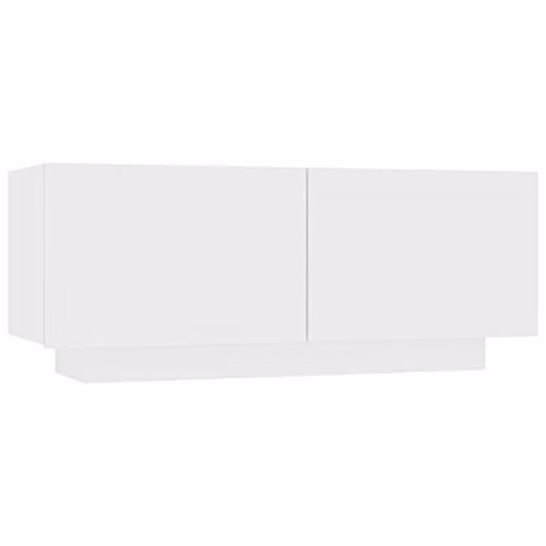 vidaXL Modern White TV Cabinet Unit in Matt MDF