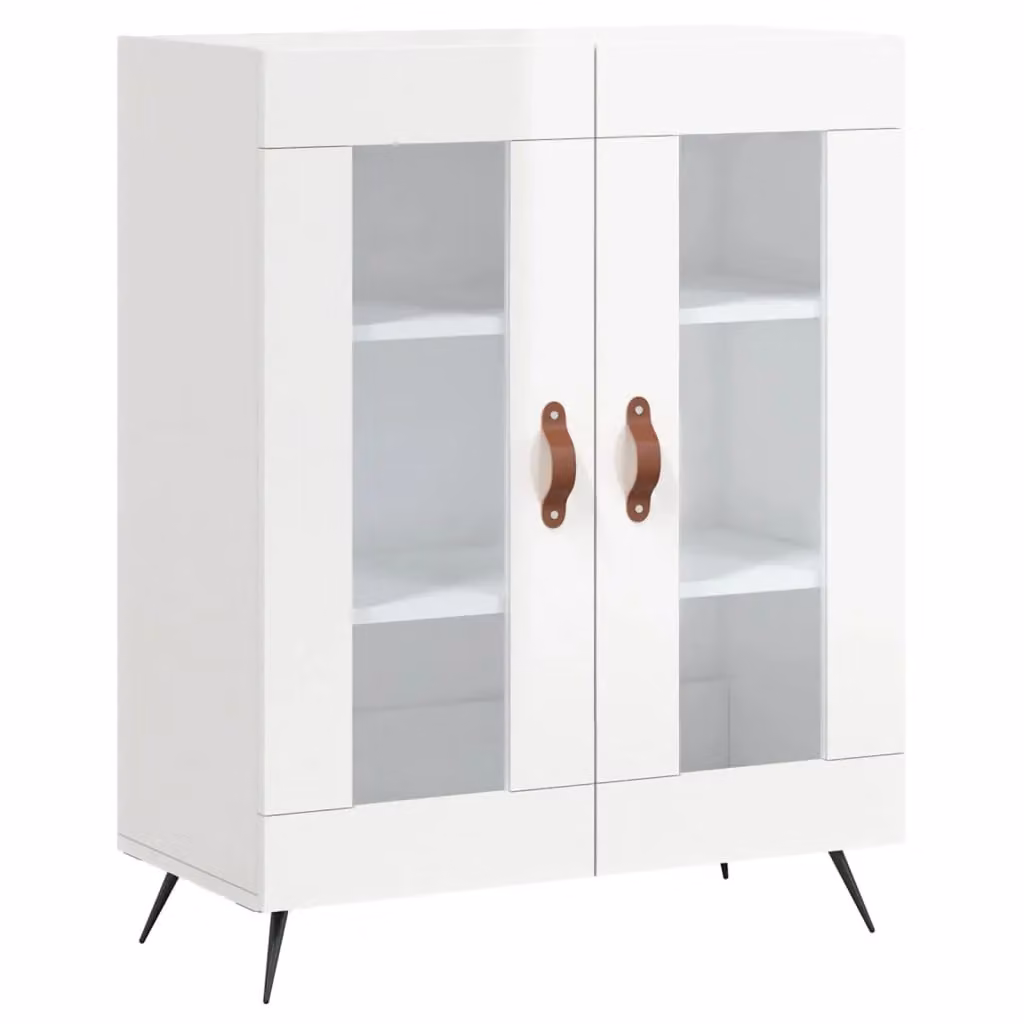 Berkfield Home High Gloss White Sideboard W/D/H: 69.5 x 34 x 90 cm – 2