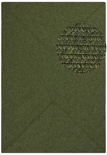 Hanse Home Trenzado Woven Indoor and Outdoor Rug, Green, W: 80 cm, L: 150 cm – 2