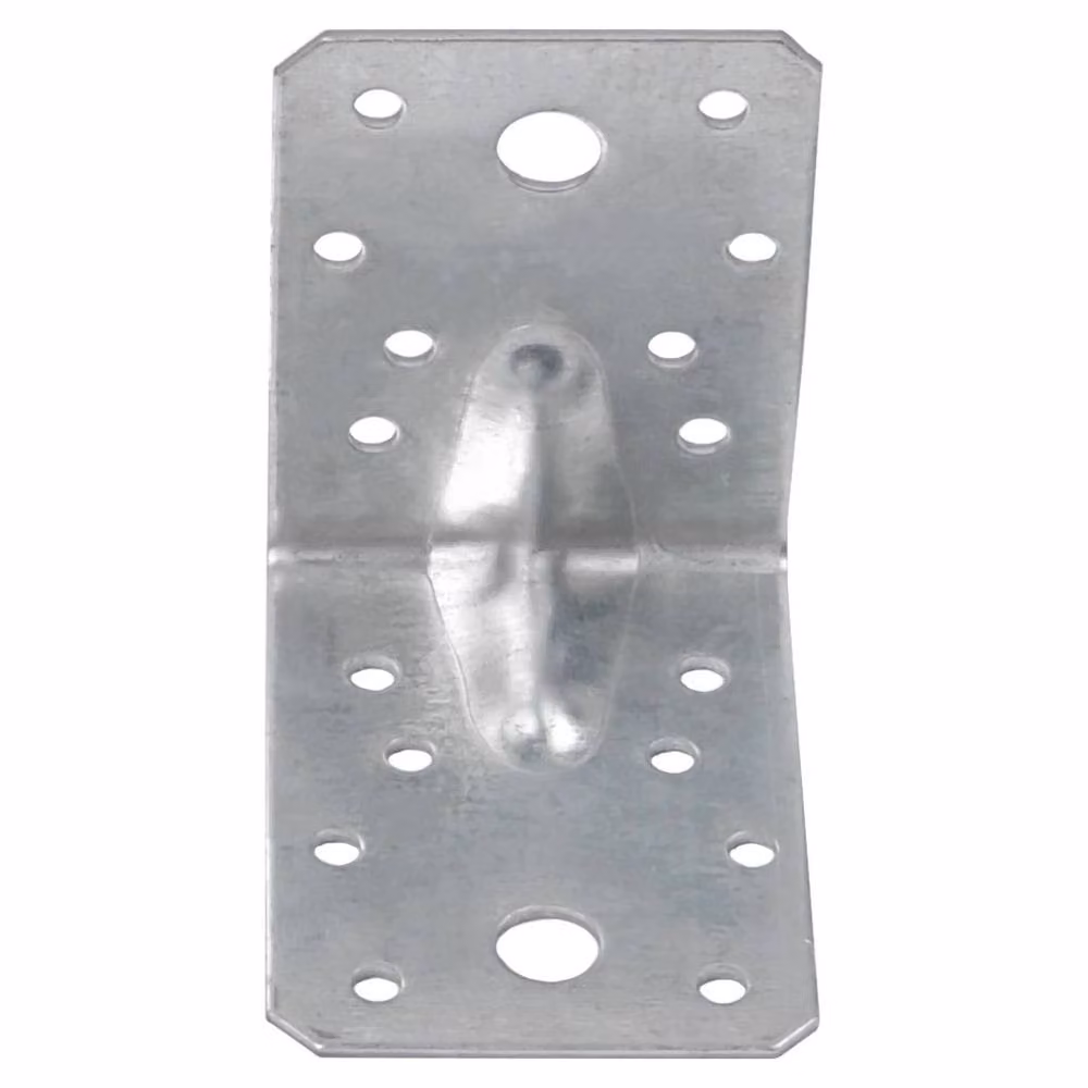 FLAVORA 24-Piece Galvanised Steel Corner Angle Brackets in Silver – 2