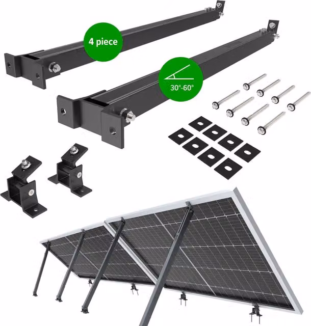 NuaSol Elevation Solar Module Holder in Black