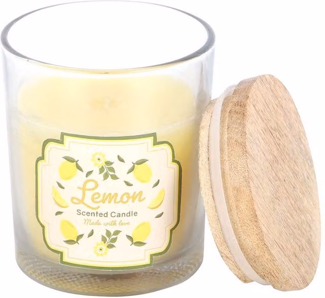 Something Different Lemon Scented Votive Candle in Lime Green and Yellow