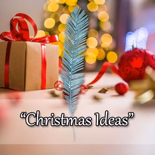 VFM e-Store Blue Glitter Fern Pick Christmas Decoration Ornament, 58 cm – 4