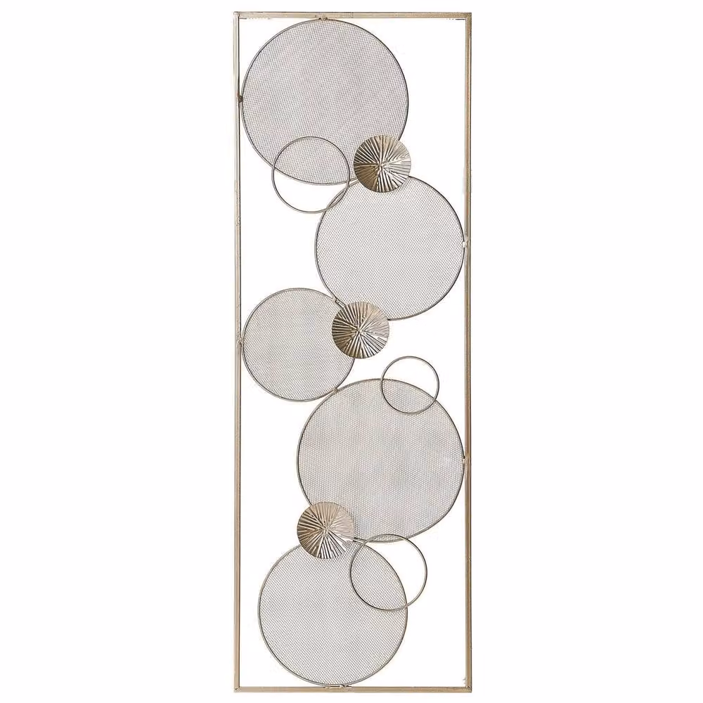 Wyld and Coco Gold Geometric Metal Wall Art – 2
