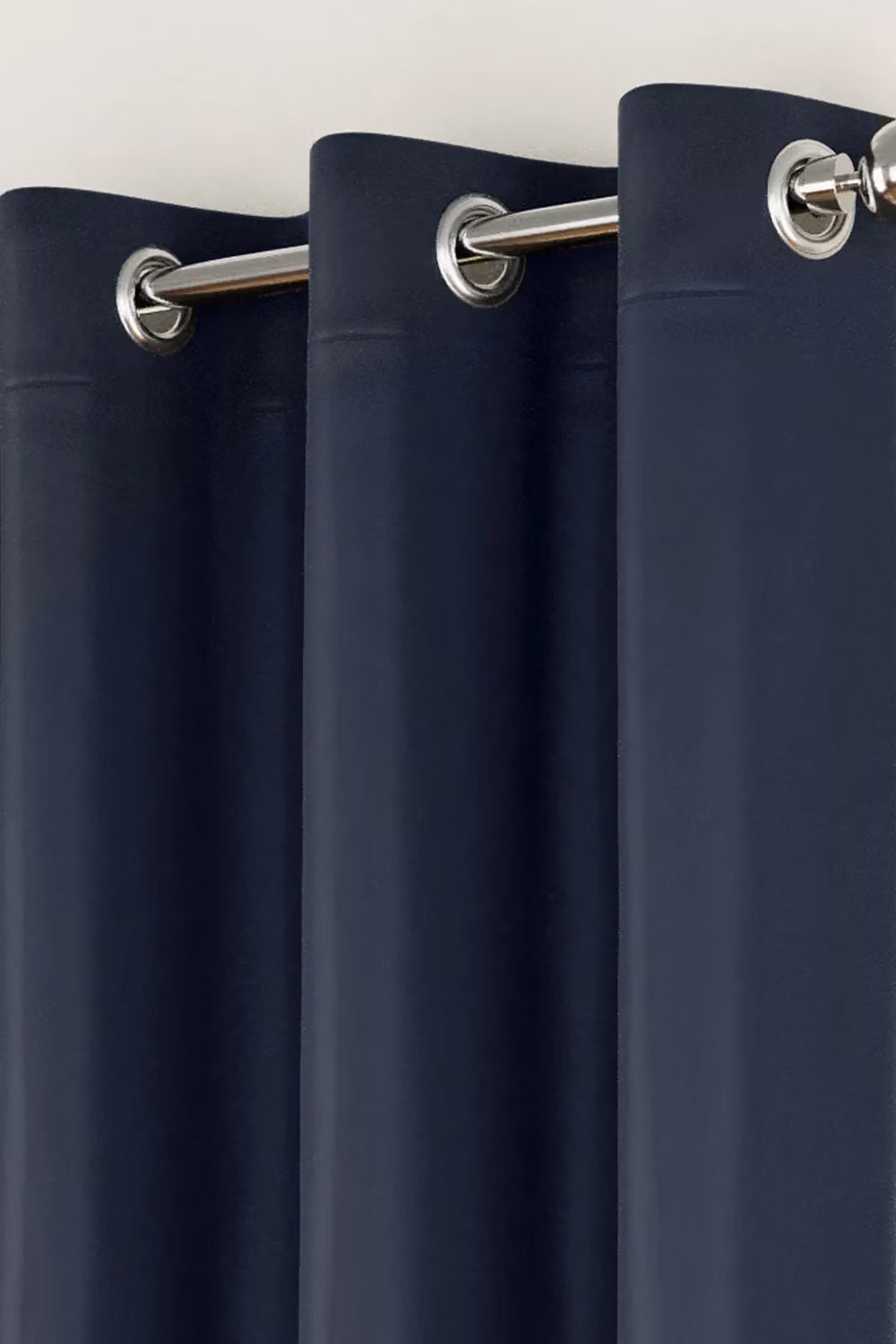 Enhanced Living Nightfall Plain Supersoft Navy Thermal Blackout Eyelet Curtains, Pair, Width: 117 cm, Drop: 183 cm – 2