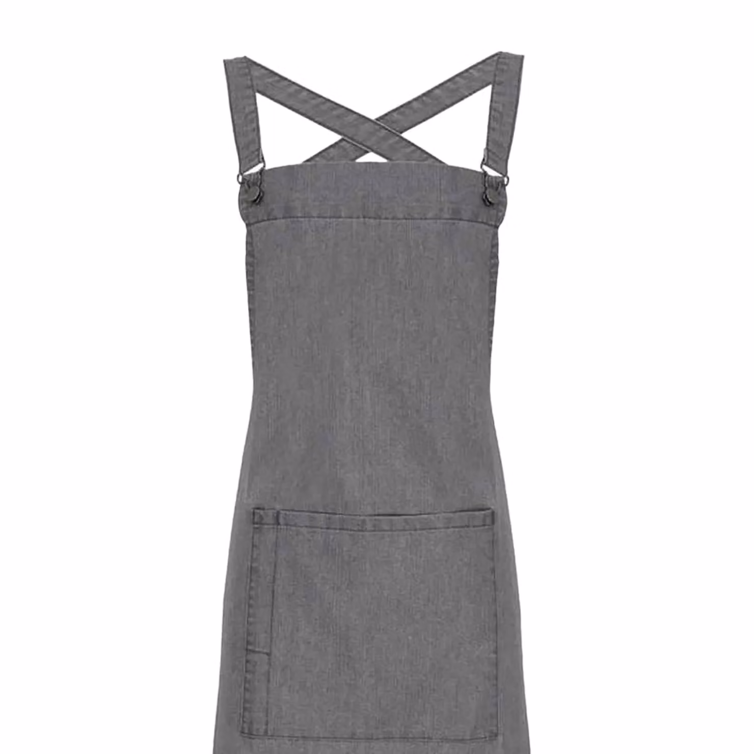 Premier Cross Back Barista Bib Apron in Grey – 2
