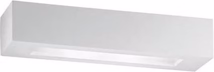 Netlighting CANDIDA 2 Light Plaster Wall Light, White, W: 36 cm, D: 9 cm, H: 7 cm