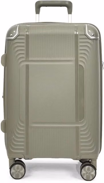 House of Leather Expandable Lightweight Hard Shell Cabin Suitcase HOL-1107 in Green, W/D/H: 57.0 x 24.0 x 32.0 cm – 1
