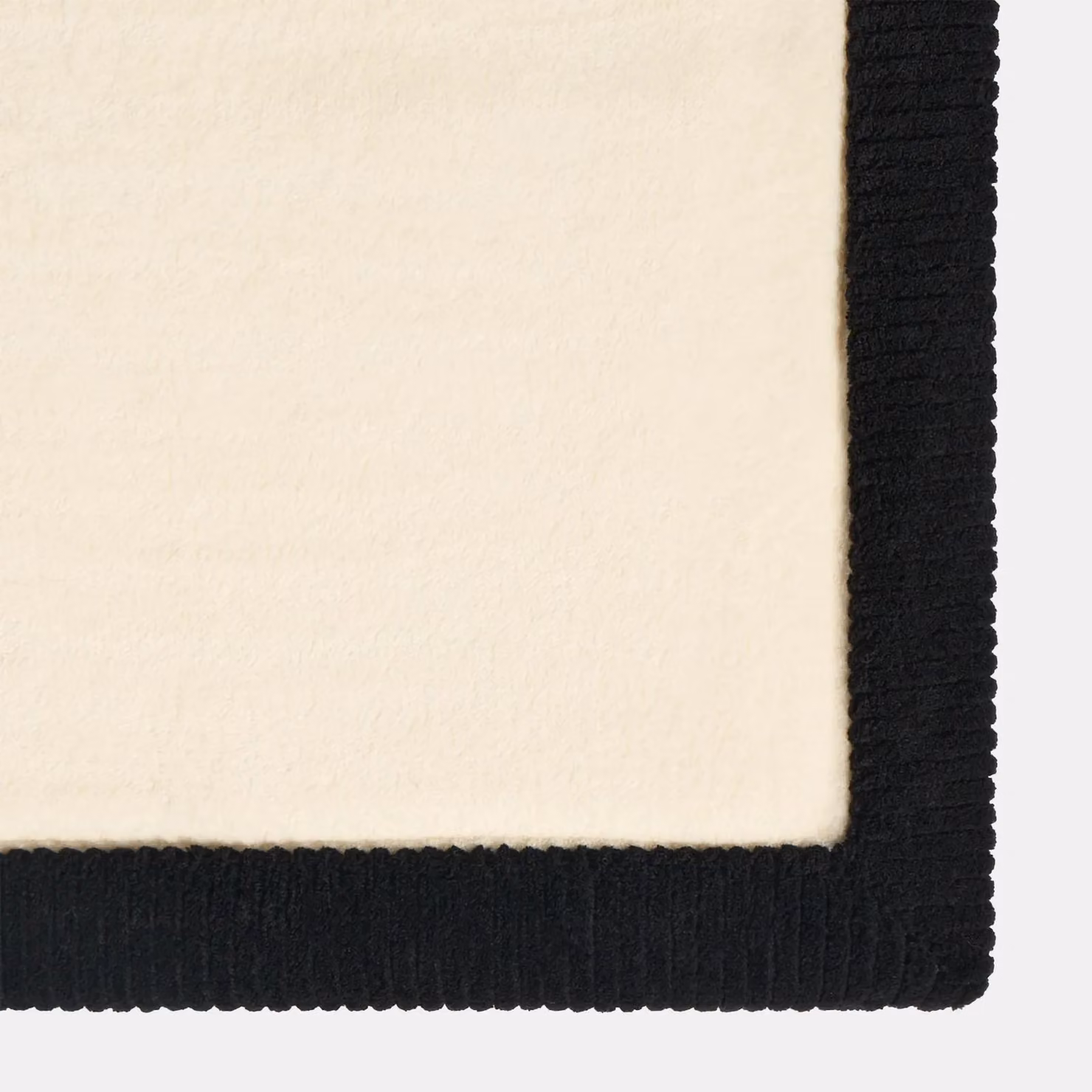 OHS Extra Soft Absorbent Foam Bath Mat with Non-Slip Border Trim, W/D/H: 75 x 45 x 2.54 cm, Beige/Black – 4