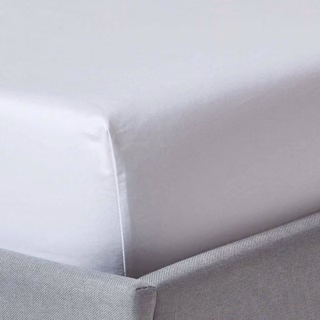 Homescapes 1000 Thread Count Egyptian Combed Cotton Fitted Sheet, White, W/D/H: 120 x 200 cm