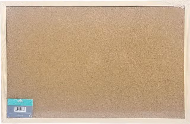 i-doodle Brown Cork Board, Width: 40 cm