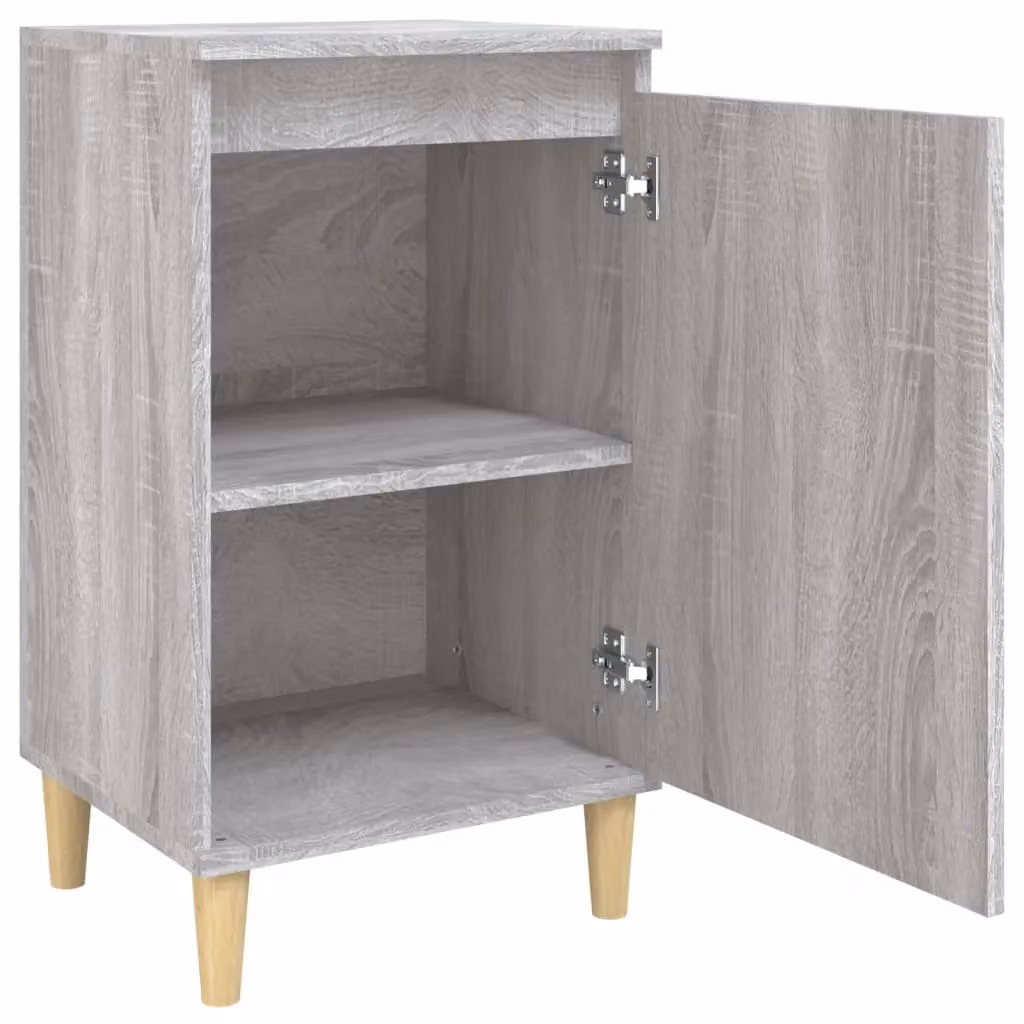 Berkfield Home Grey Sonoma Bedside Cabinet, W: 40 cm, D: 35 cm, H: 70 cm – 3