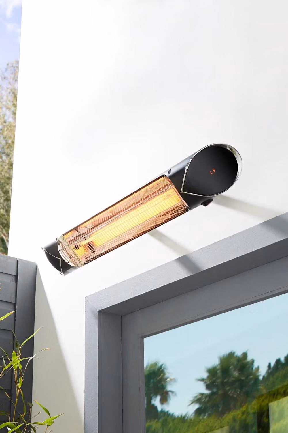 BHS Lighting 2000W Large Rounded Radiant Wall Heater in Black – 2