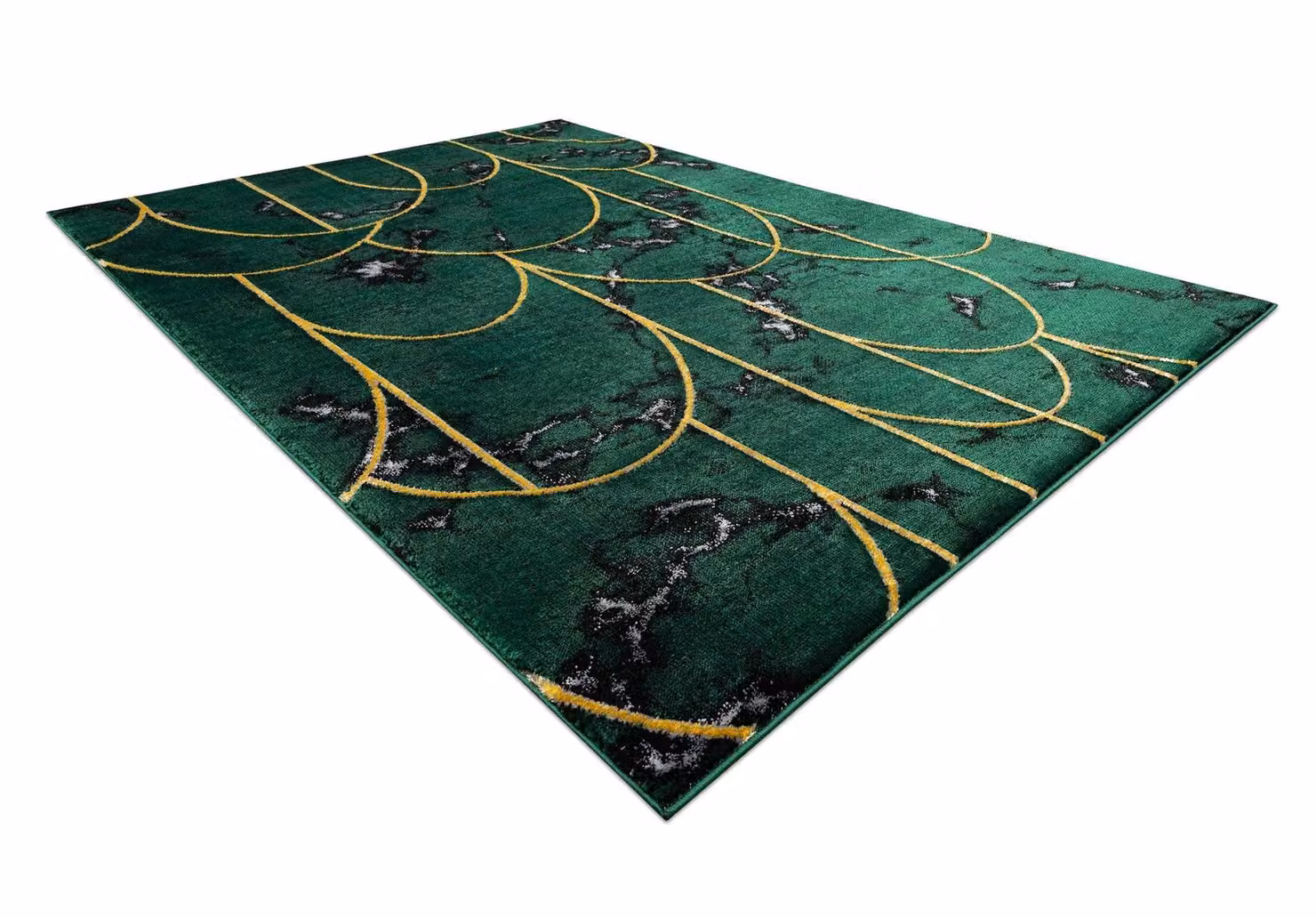 RugsX Emerald Abstract Green Rug, W: 140 cm, D: 190 cm – 3
