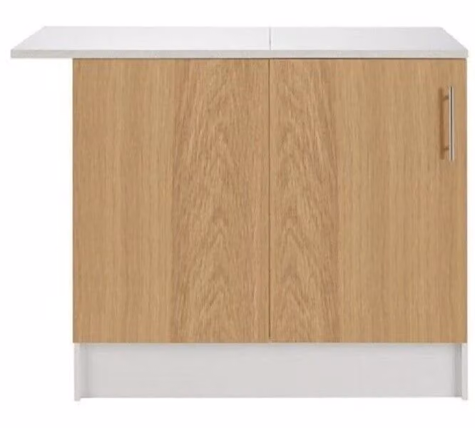 Athina Corner Unit by Cheap Furniture Warehouse in Brown with Internal Shelves and Hinged Doors