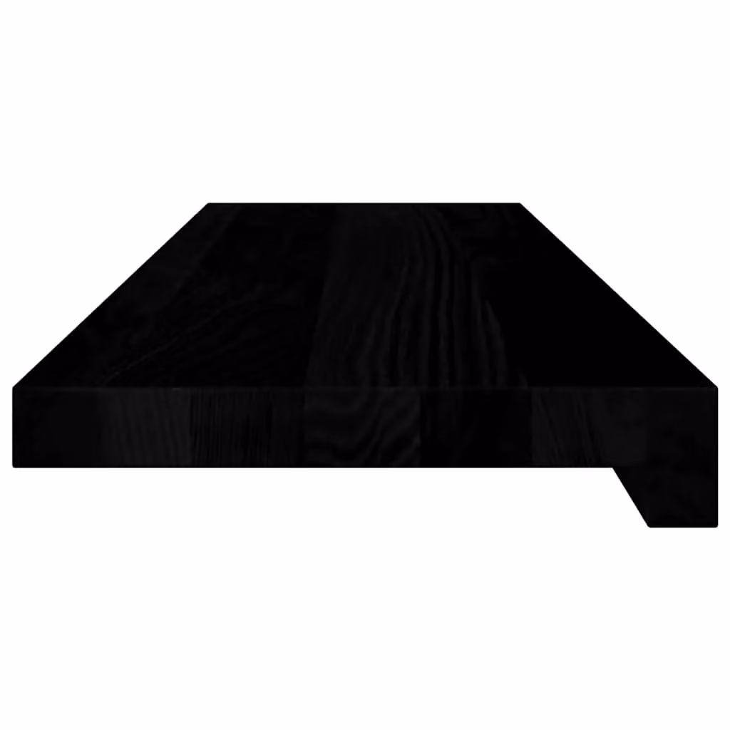 Berkfield Home Solid Oak Wood Window Sills, 2 Pieces, Dark Brown, W: 80 cm, D: 20 cm, H: 2 cm – 3