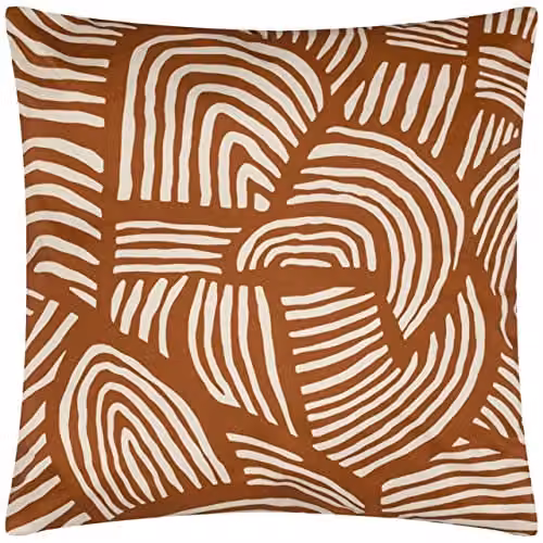 Furn Dunes Abstract Reversible Outdoor Cushion, Multicolour, W/D/H: 43 x 43 x 43 cm