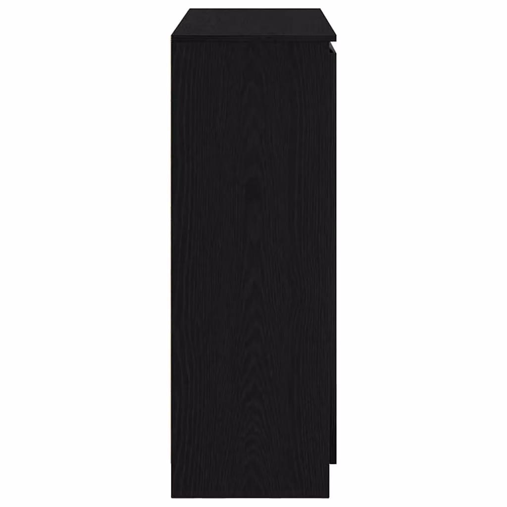 Berkfield Home Modern Sideboard with Drawers in Black Oak, W/D/H: 100.5 x 35 x 98.5 cm – 4