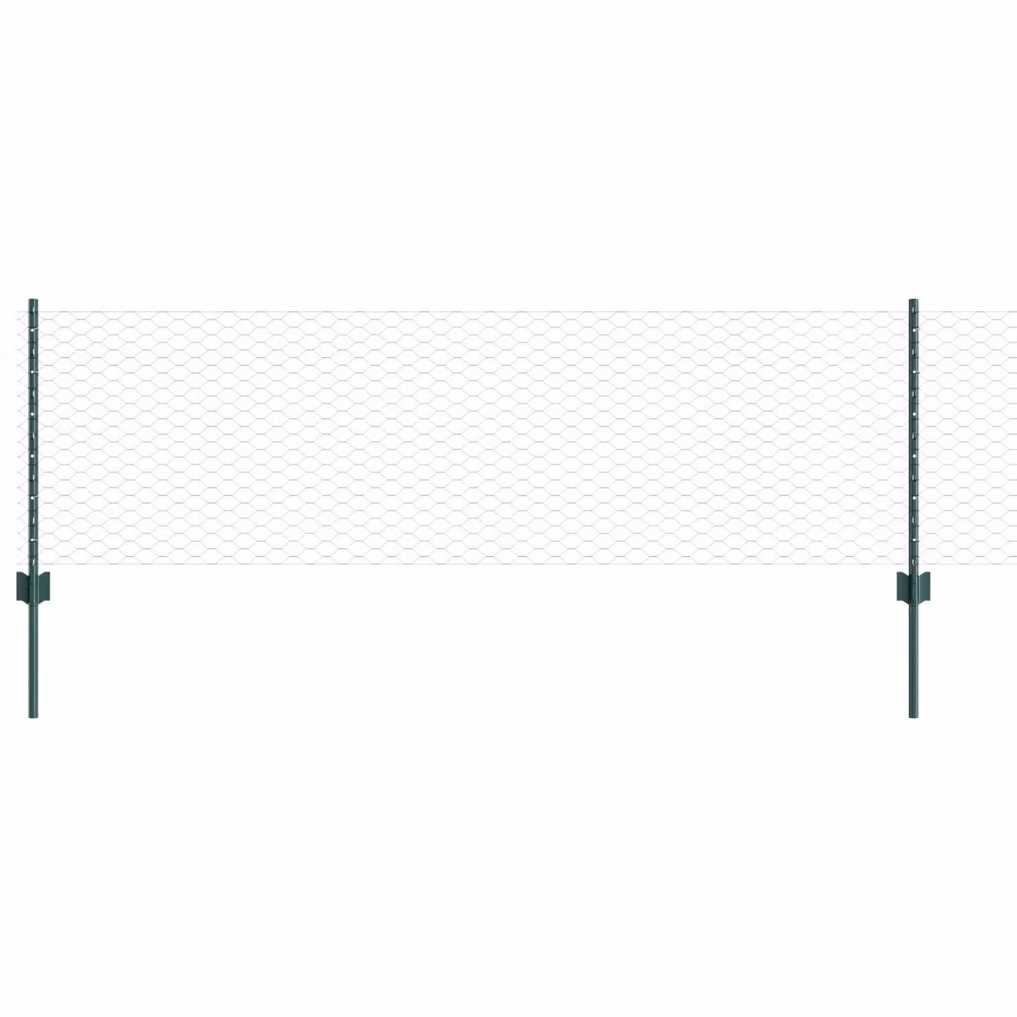 Berkfield Home Green Steel U-Channel Fence Posts, 5 Pack, Height: 120 cm – 2