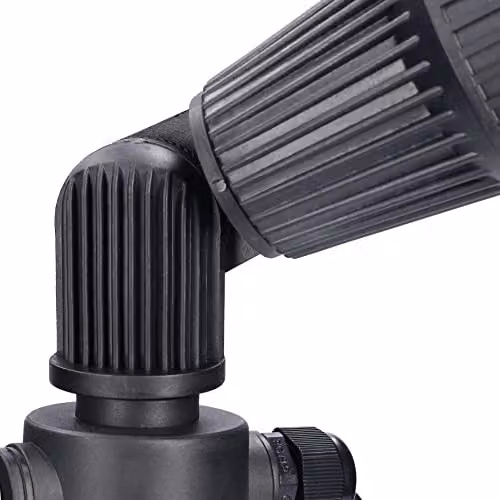 Netlighting Tidian Single Outdoor Floodlight Spotlight in Black, IP65 Waterproof – 3