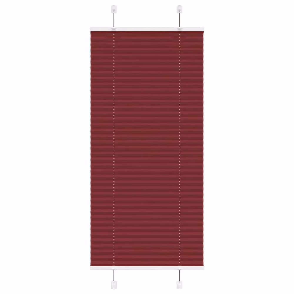 Berkfield Home Single Pleat Polyester Blind in Red, W: 55 cm, H: 100 cm – 2