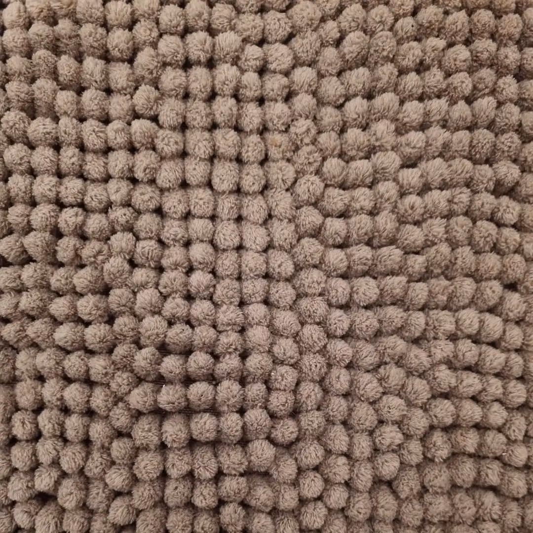 Allure Bath Fashions Supersoft Chenille Bobble Two Piece Bath and Pedestal Mat Set in Brown – 3