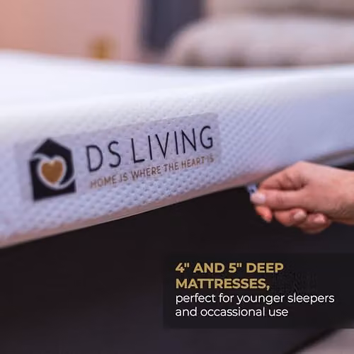 DS Living PureDream Memory Foam Mattress for Children in White, W/D/H: 140 x 200 x 12.7 cm – 4