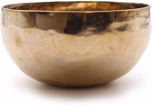 KDMD Gold Medium Bell-Metal Singing Bowl for Meditation and Sound Healing, Diameter: 15 cm – 1