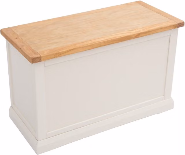 Castelli Ottoman in White Off White Finish