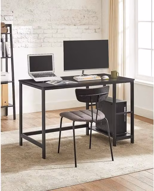 VASAGLE Modern Computer Desk in Black