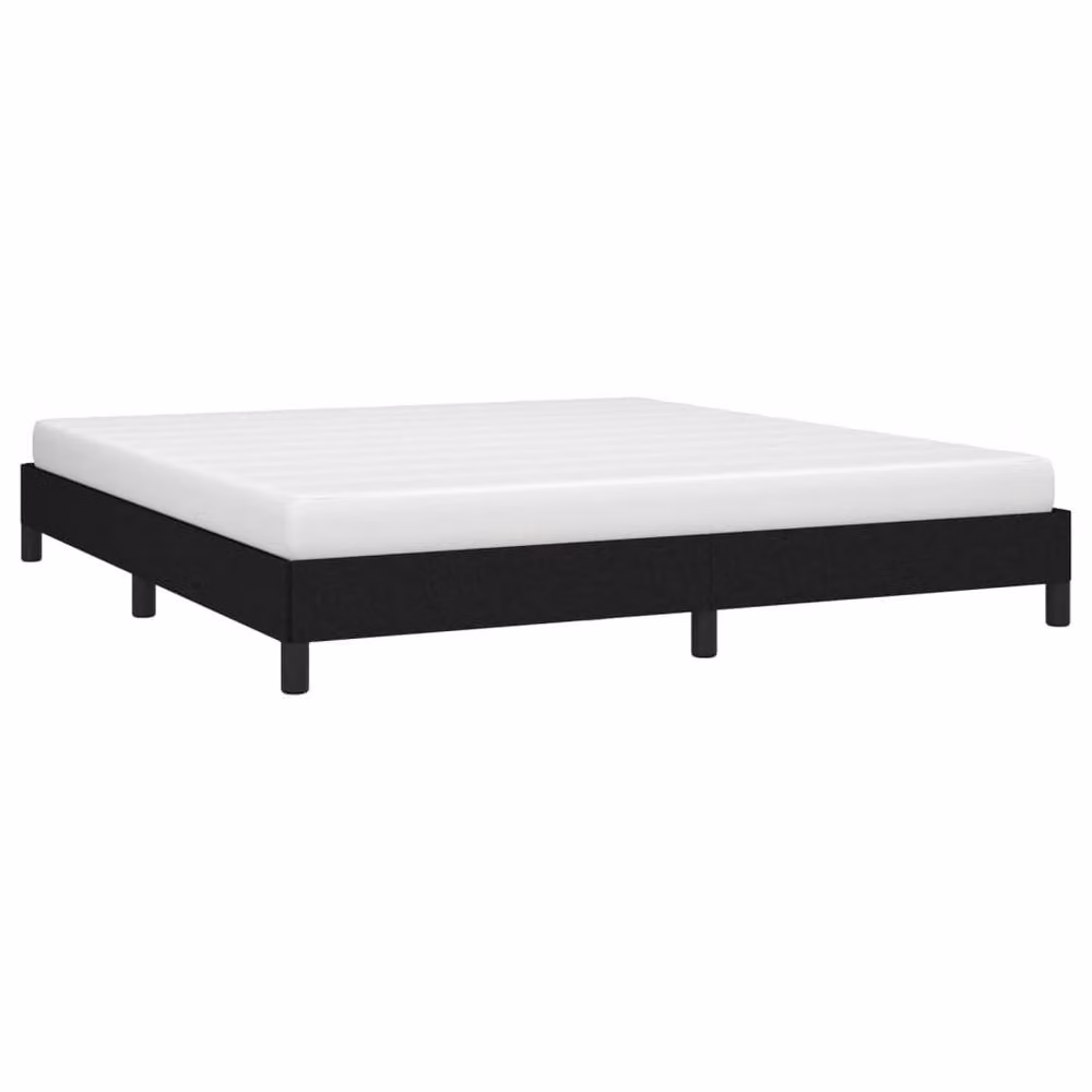 Berkfield Home Upholstered Fabric Bed Frame in Black, W/D/H: 180 x 200 cm – 3