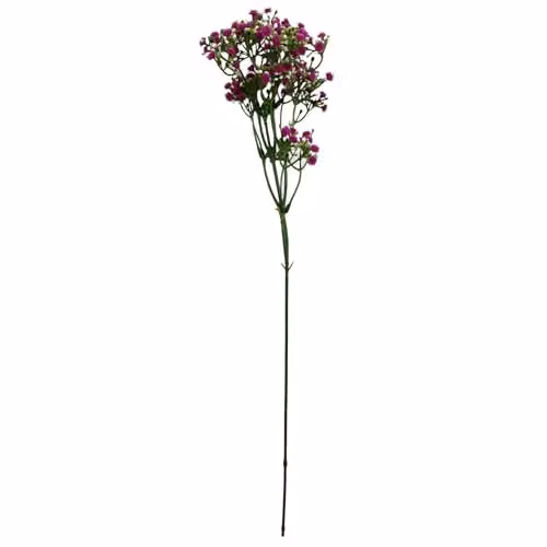 Leaf Design Pink Gypsophila Artificial Flowers, Pack of 6, Height: 55 cm – 3