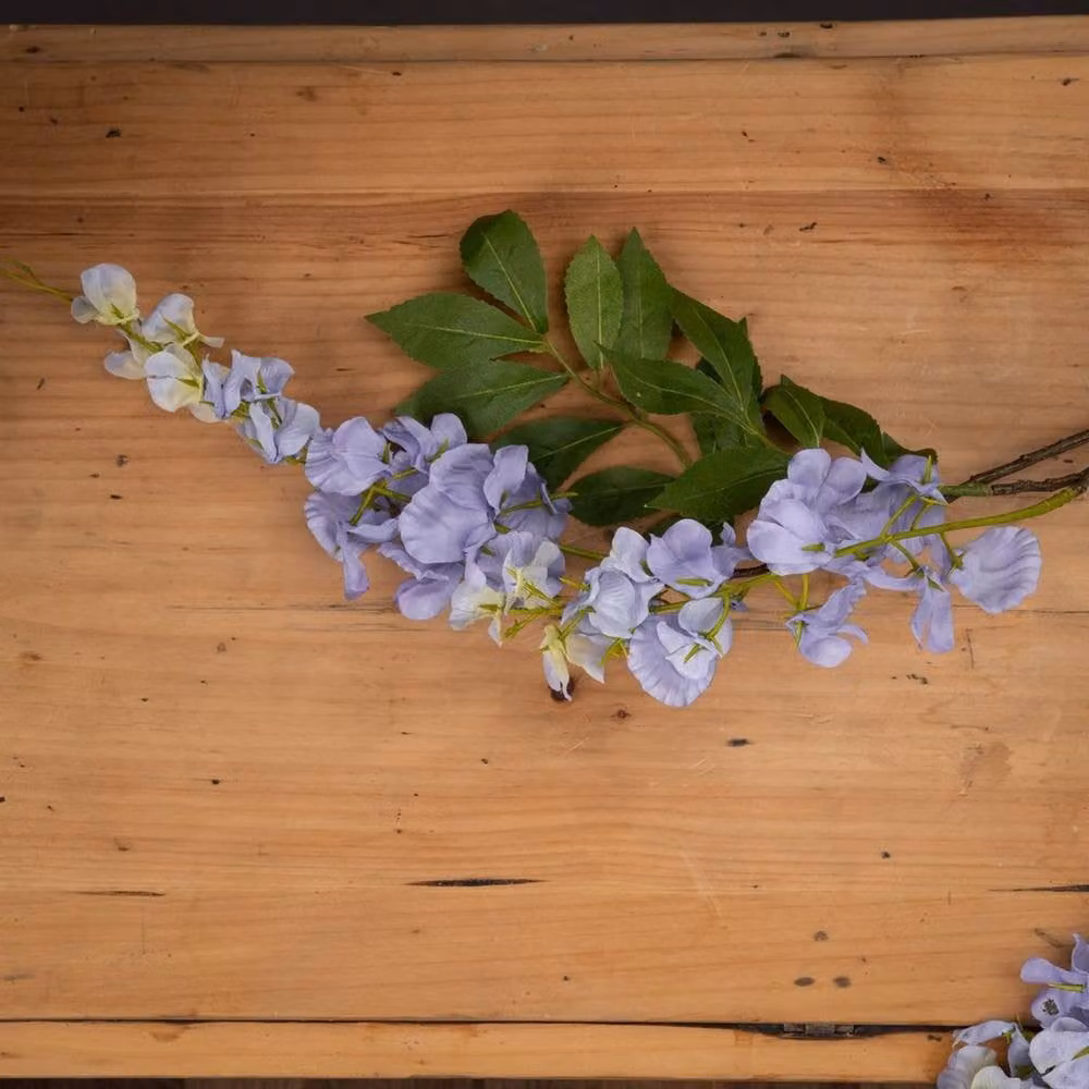 Hill Interiors Artificial Hanging Wisteria Plant in Purple – 2