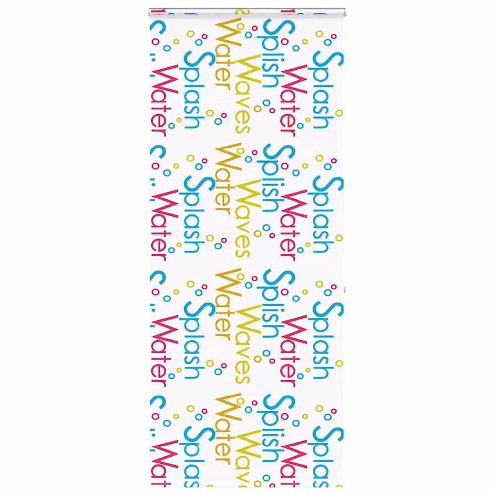 Berkfield Home White Shower Roller Blind with Cassette W: 100 cm, H: 240 cm