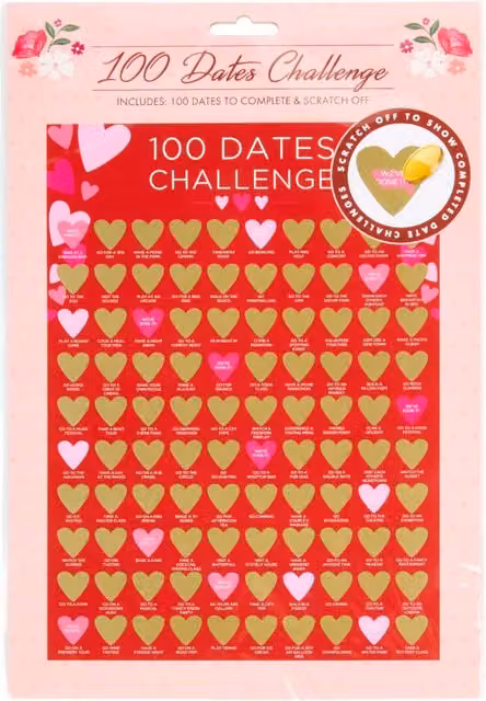 Art Studio 100 Date Challenges for Adults, Multicolour Paper Card Game