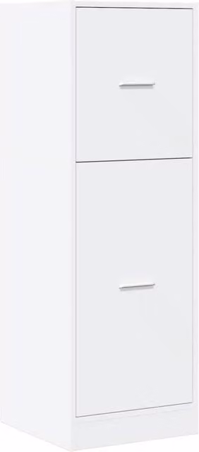 Berkfield Home Elegant Apothecary Cabinet in White, W/D/H: 40 x 41 x 118 cm