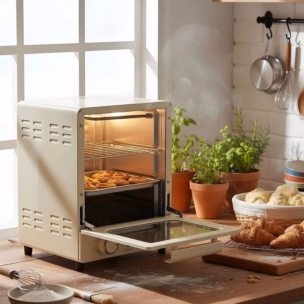 Pawnora 15L Multi-Function 3-Tier Oven and Grill Cooker in Cream – 3