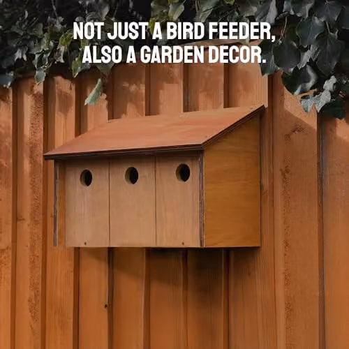 Happy Beaks Brown Wooden Sparrow Terrace Nesting Box – 2