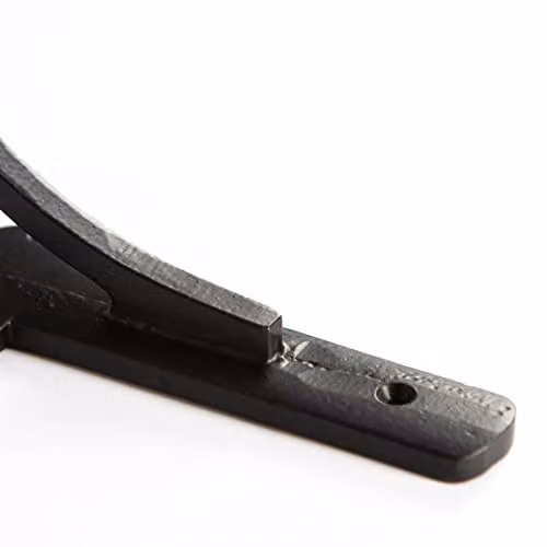 Hammer and Tongs Curved Iron Shelf Bracket in Matt Black, Pack of 2 – 2