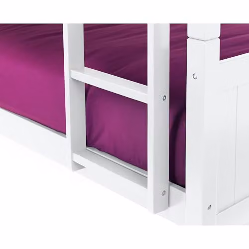 Julian Bowen Bella White Wooden Bunk Bed Frame W/D/H: 90 x 200 cm – 4
