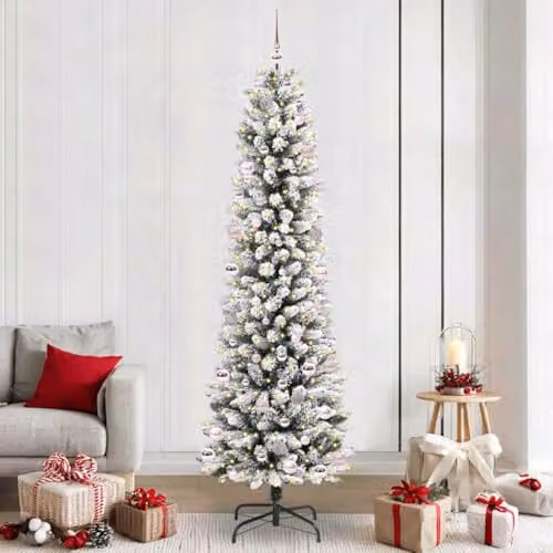 vidaXL White Artificial Christmas Tree, Height: 240 cm – 2