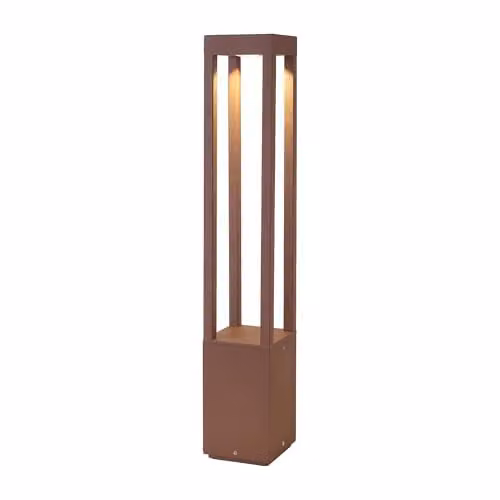 Netlighting Agra Outdoor Bollard, Brown, Height: 65 cm, 2700K, IP55 – 1