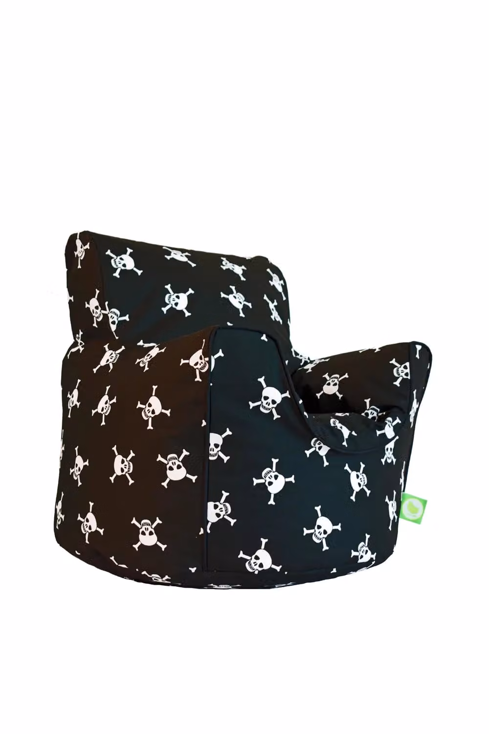 Bean Lazy Black Pirate Skull and Crossbones Cotton Bean Bag Arm Chair for Toddlers – 2