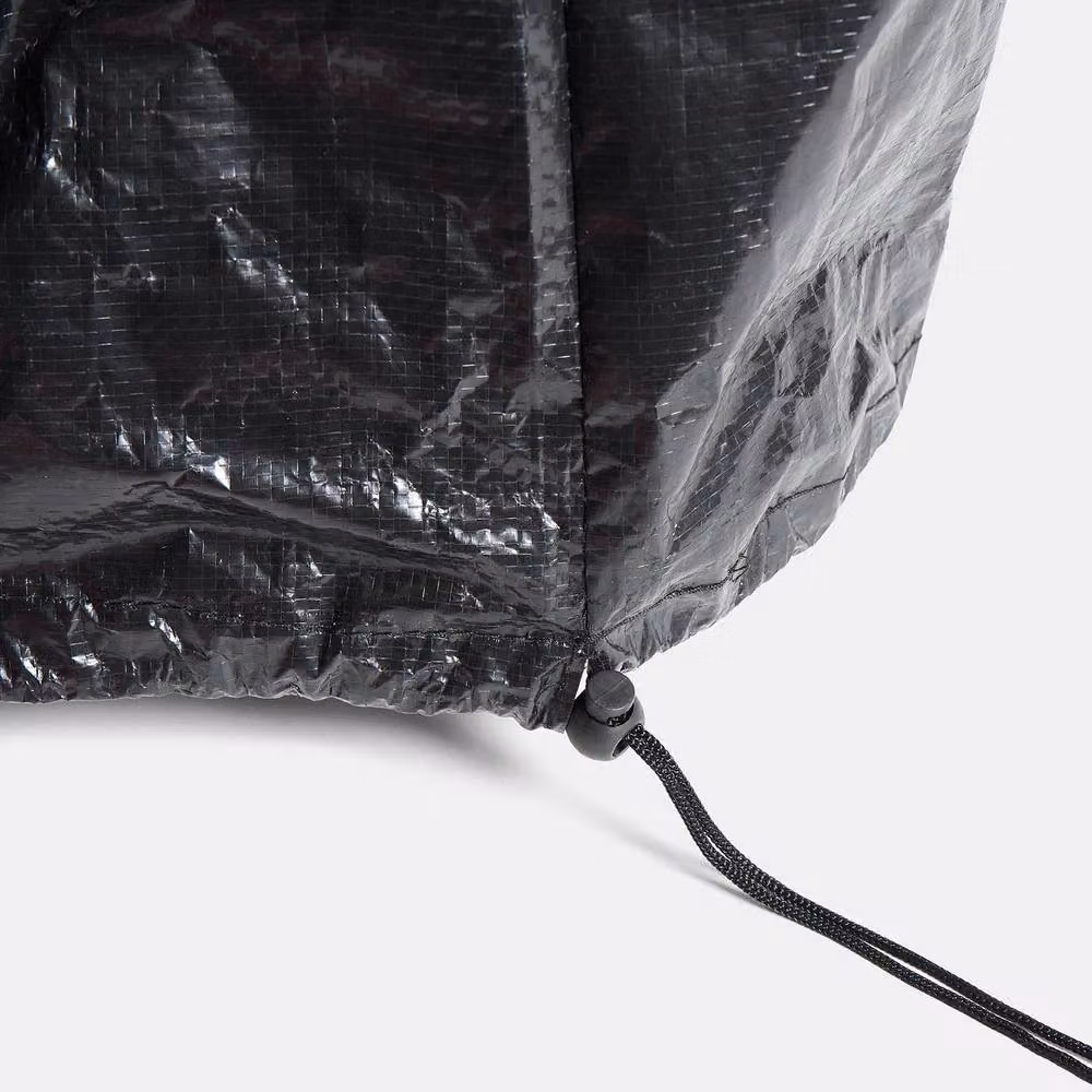 OHS Heavy Duty Black Plastic Garden Furniture Set Cover with Drawstring – 3